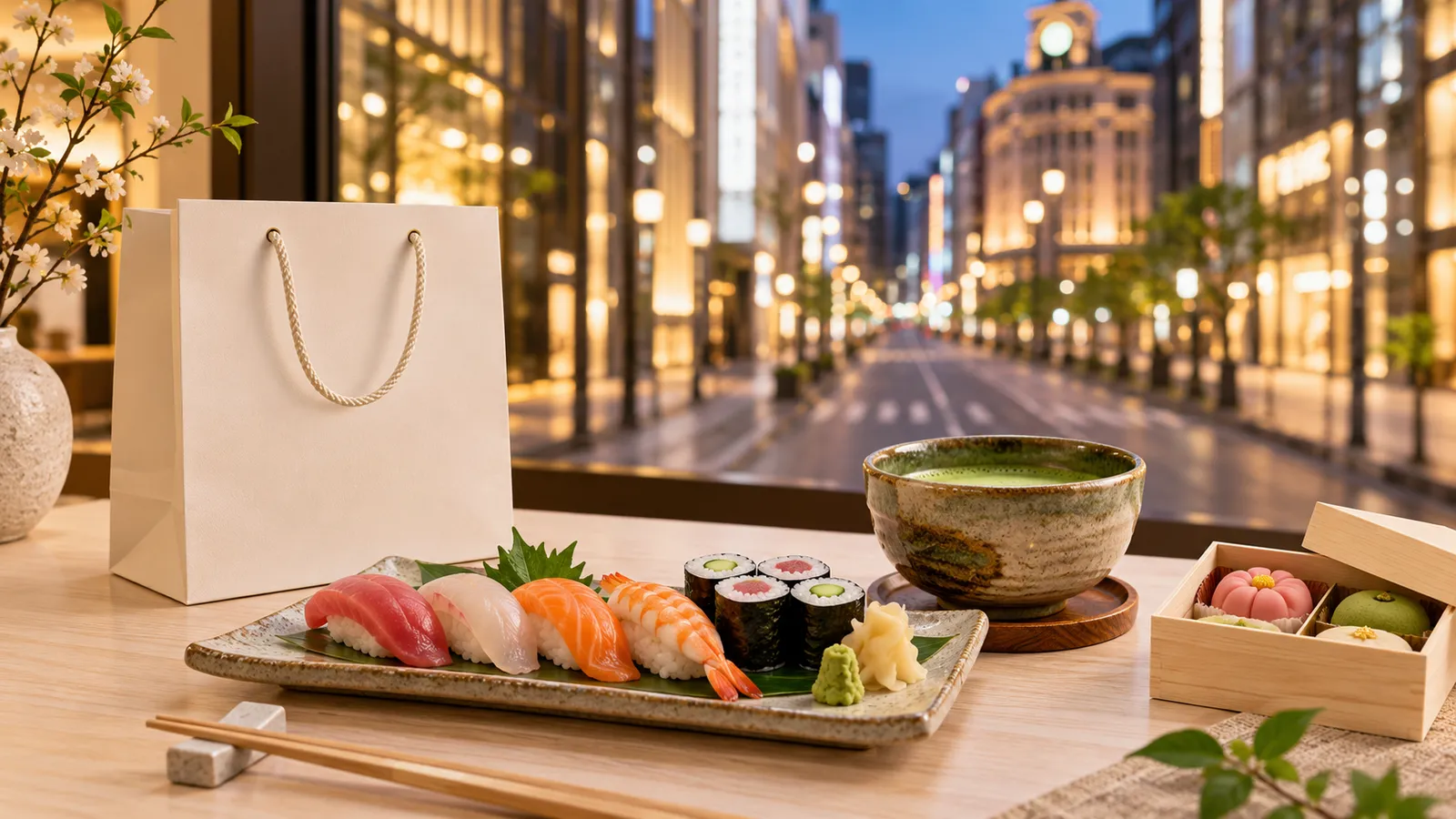 Ginza e un corso di sushi in un solo giorno