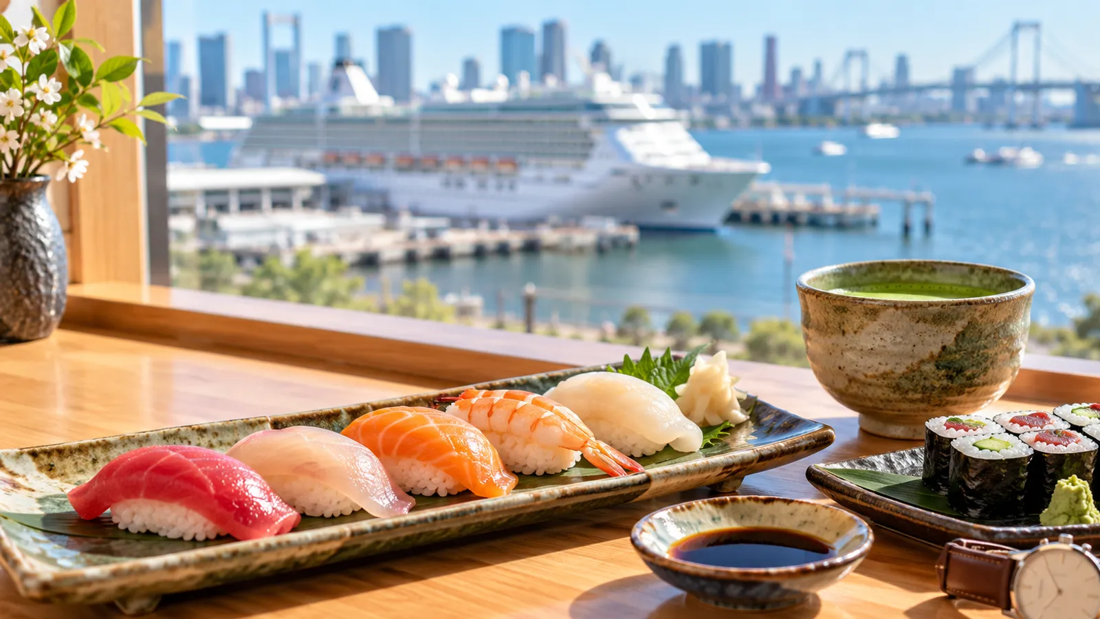 Corso di sushi durante lo scalo a Tokyo