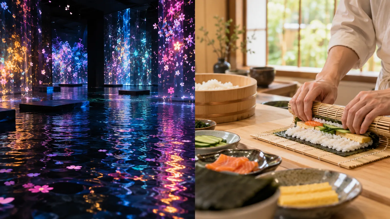 teamLab Planets e corso di sushi in giornata