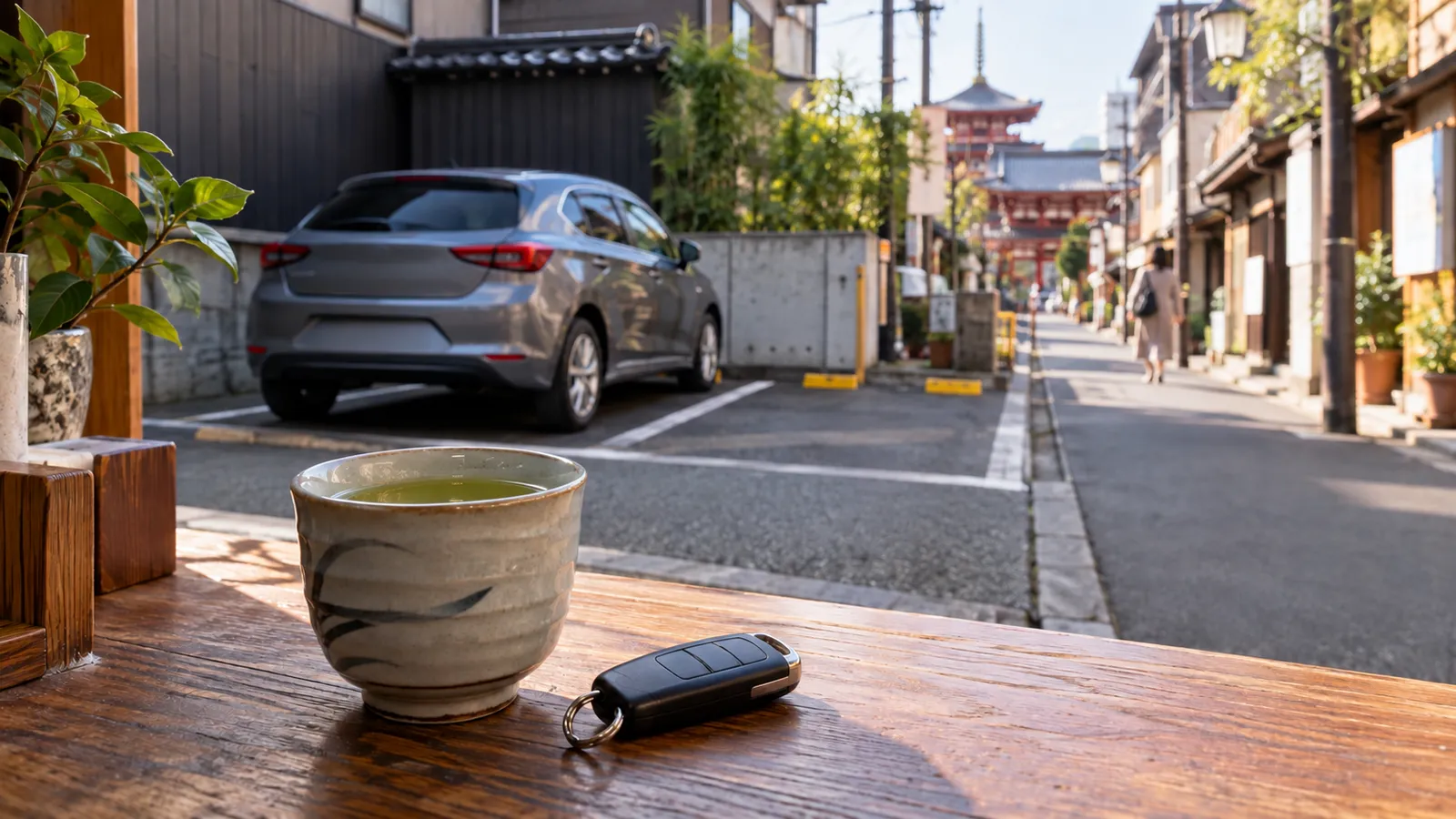 In auto al corso di sushi ad Asakusa