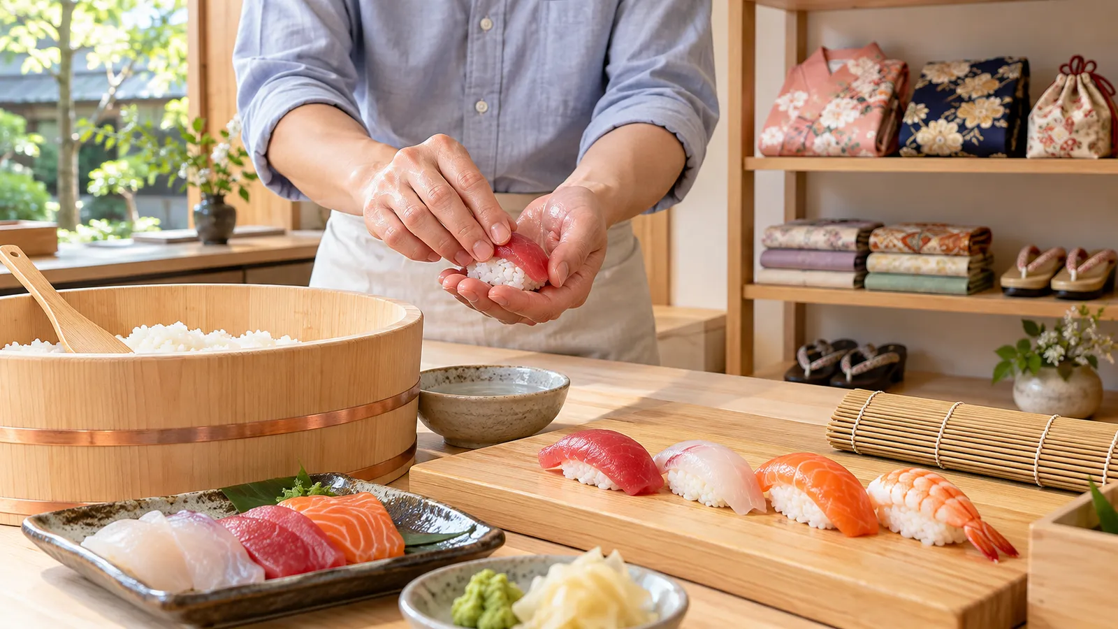 Kimono ou cours de sushi à Asakusa ?