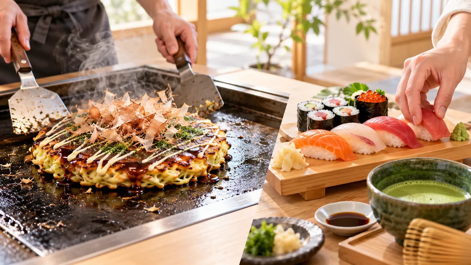 Okonomiyaki o corso di sushi a Tokyo?