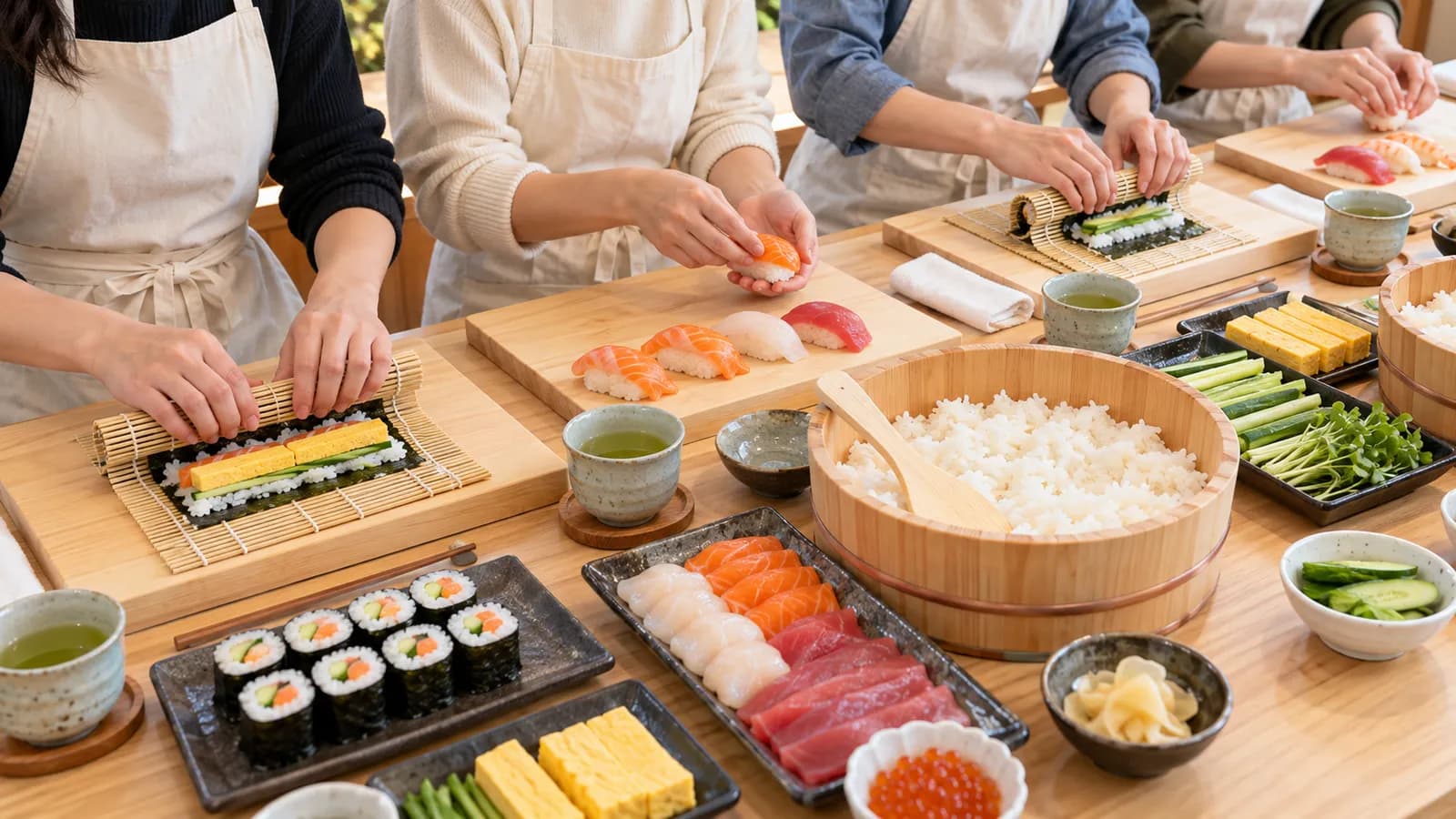 Gruppi di studenti: corso di sushi a Tokyo