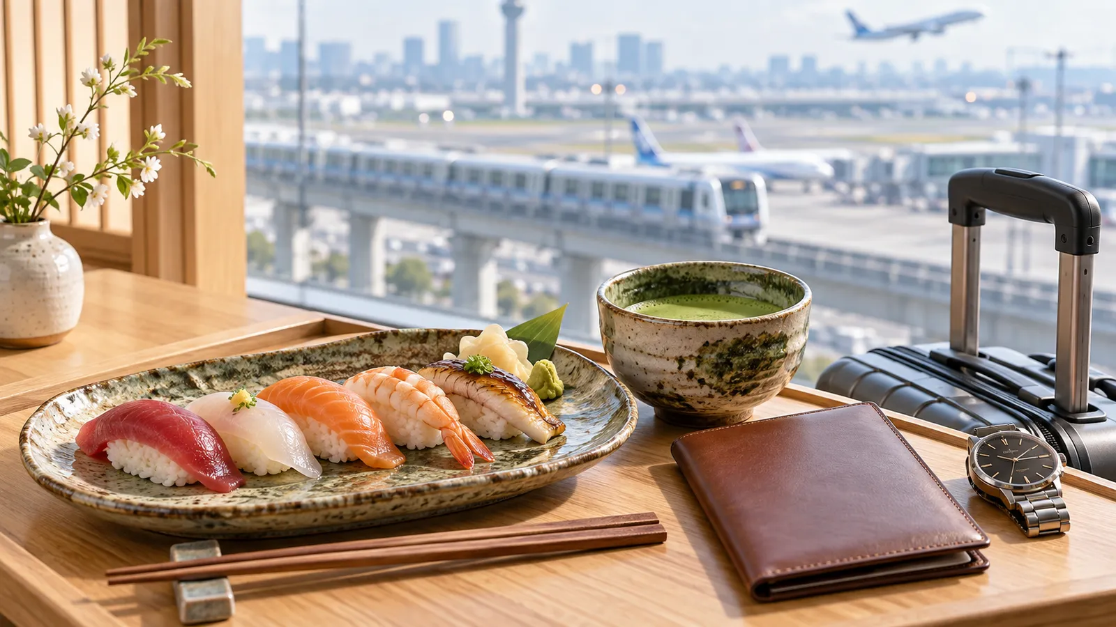 Un corso di sushi durante uno scalo a Tokyo