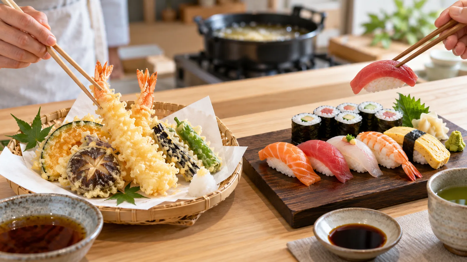 Tempura- oder Sushi-Kurs in Tokio?